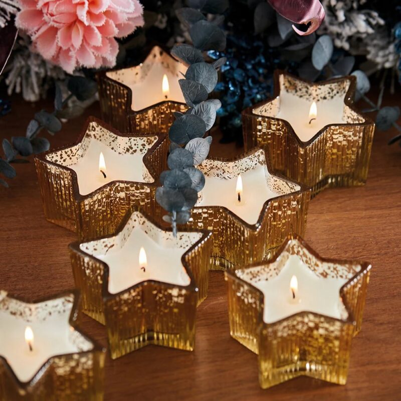 Maison Sucre'e Natale  Carillon Set 2 Candele Stella
