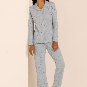 Maryplaid 6P84199  Pigiama donna 
aperto in caldo cotone