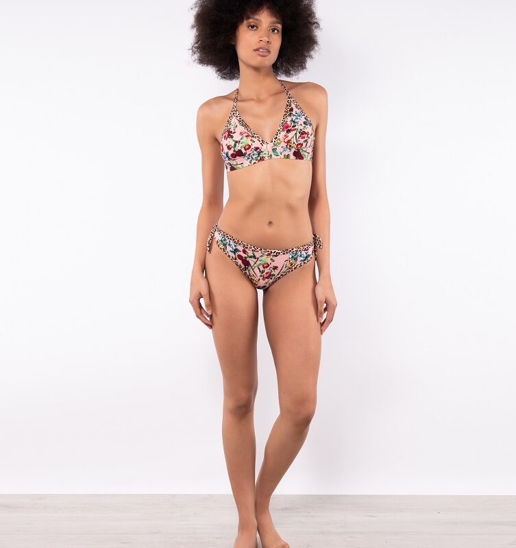 Verdissima Bikini Triangolo Alto non
imbottito  LO02C + Slip fiocchi removibili