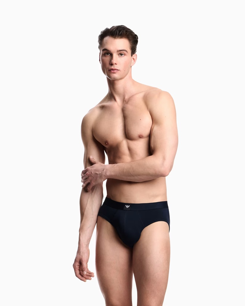 Emporio Armani Man EM002154 
AF14987 Set 3 Slip Tripack 
Stretch Cotton