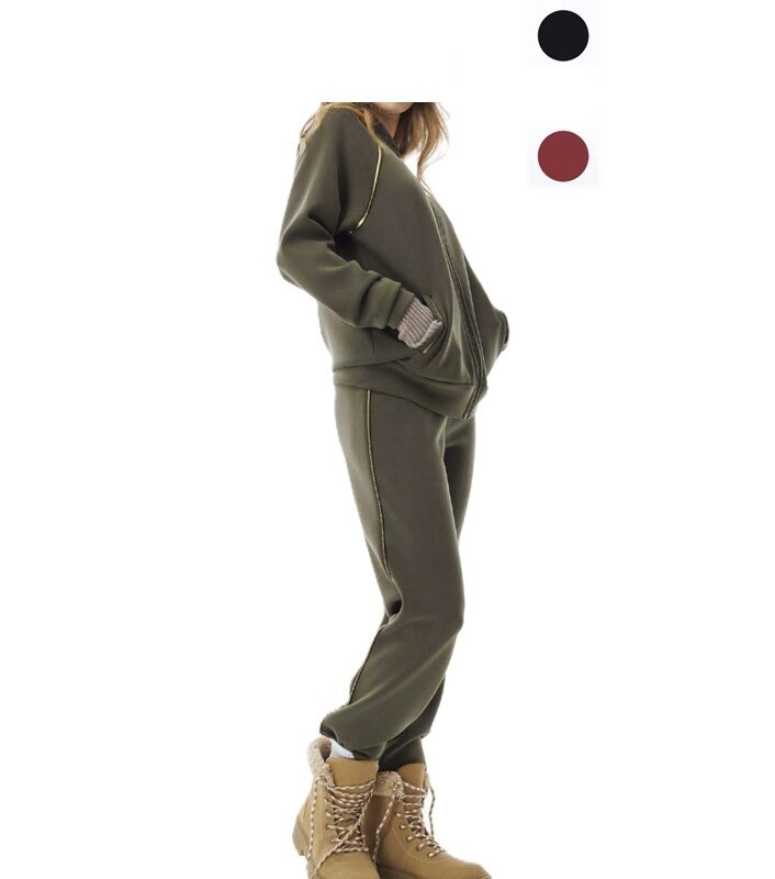 Amadine D2950 Tuta donna con zip
e profili