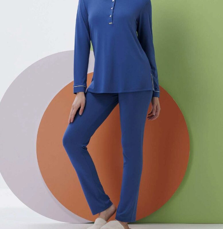 Amadine D3017 Pigiama donnaserafino in viscosa m/l p/l