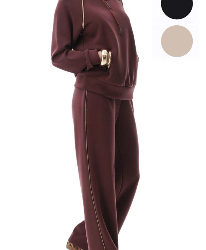 Amadine D2951 Tuta donna girocollocon  profili