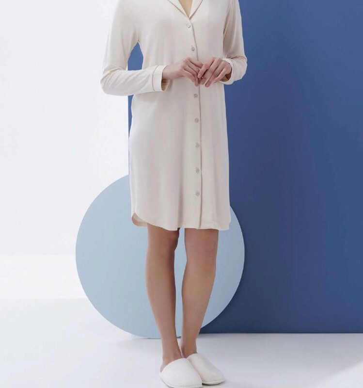 Amadine D3014 LiquetteCamicia da notte aperta  m/l