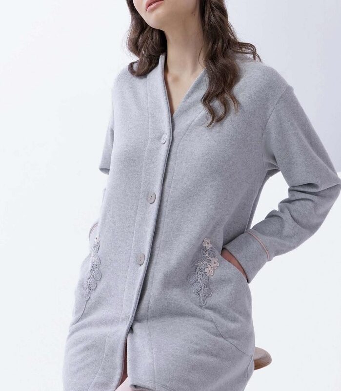 Amadine D3043 Vestaglia donnaaperta corta in punto milano