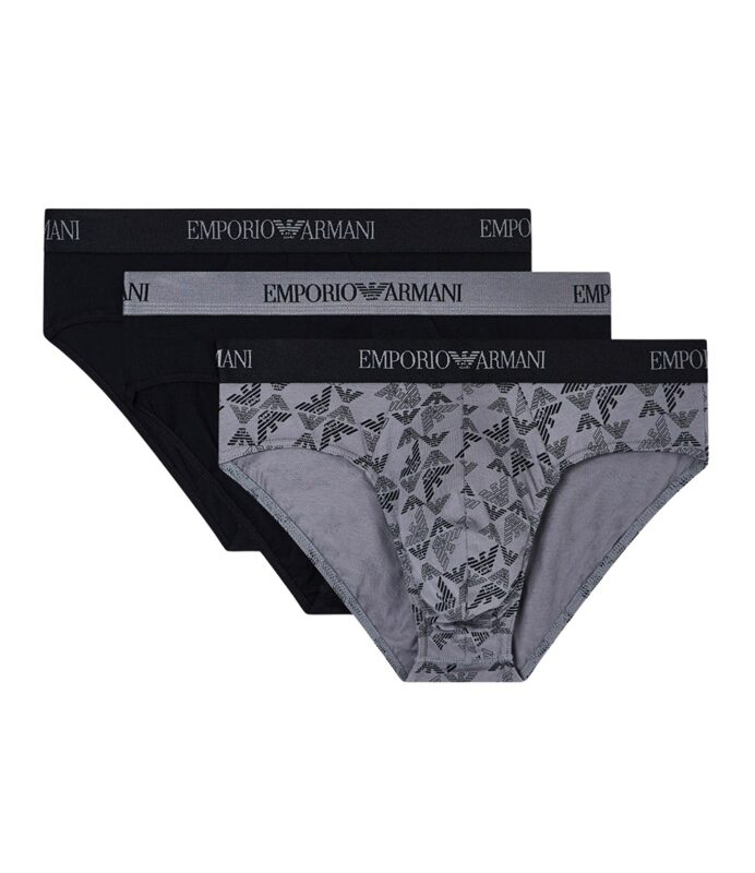 Emporio Armani Man EM000256 AF10800 Set 3 Slip Tripack Stretch Cotton