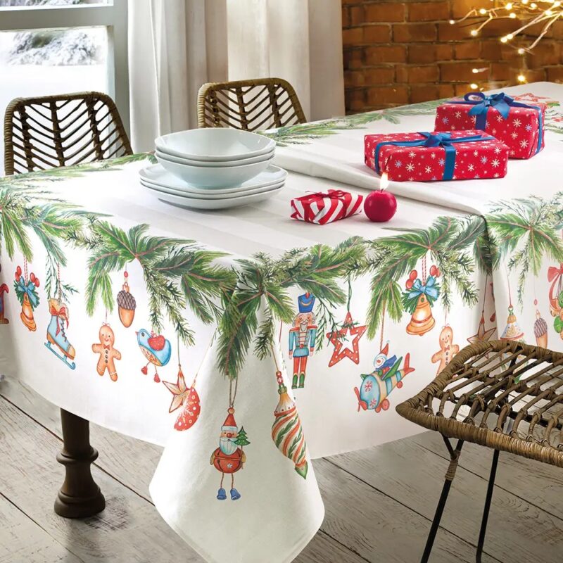 Vallesusa Fantasy Tovaglia Natalizia  Rettangolare cm. 150 x 180