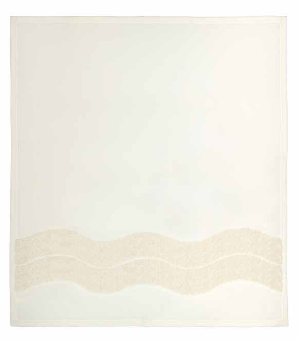 Maryplaid 6M34014 Plaid Onde in pile  con Ricamo e applicazioni  cm. 160 x 180