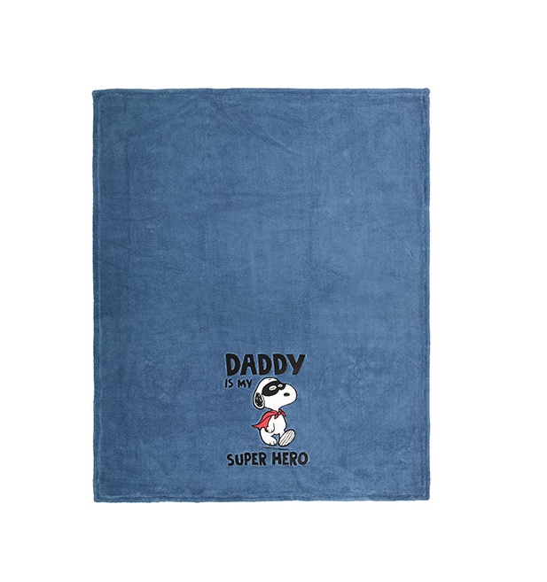 Maryplaid 6M34121 Plaid Snoopy  in Bussy  con ricamo e applicazioni  cm. 150 x 180