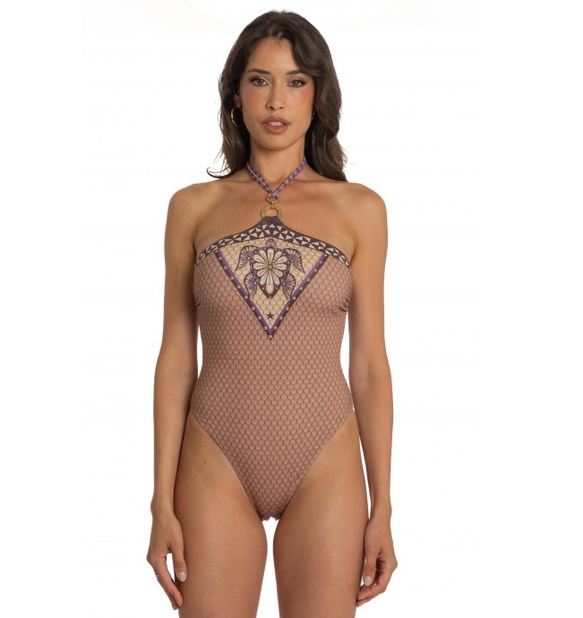 Pin Up Stars PG102I Costume da Bagno Intero Anella Borchie Tribal Sea