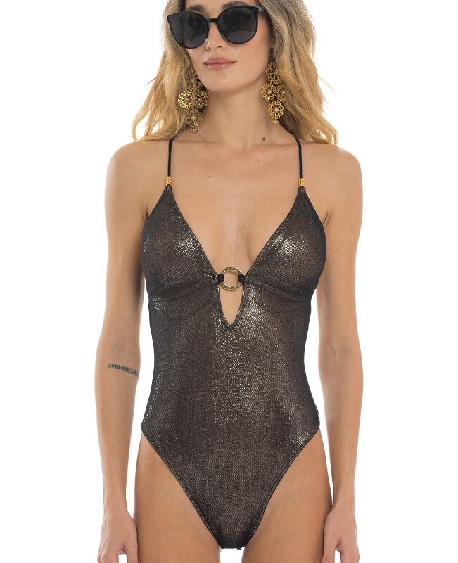 Pin Up Stars PG148I Costume da Bagno Intero Lame' Tulle