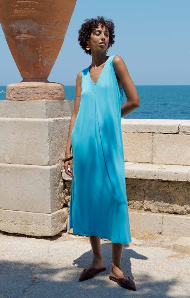 Amadine D3147 Abito lungo S/L