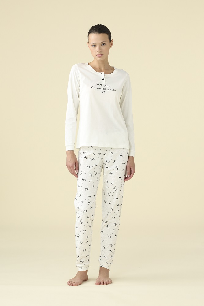 Noidìnotte FA9463  Pigiama donnaSerafino M/L P/L  cotone