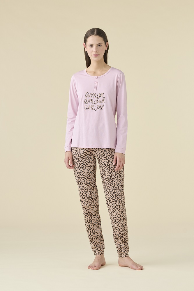 Noidìnotte FA9468  Pigiama donnaSerafino M/L P/L  cotone