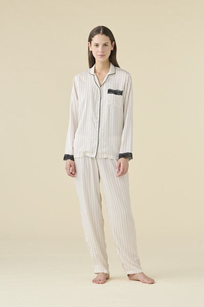 Noidìnotte FA9675  Pigiama donna aperto in viscosa  M/L P/L