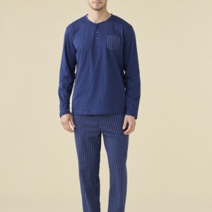 Noidìnotte FC3227  Pigiama uomoSerafino M/L P/L  cotone