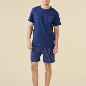 Noidìnotte FC3268  Pigiama uomoSerafino M/M P/C cotone