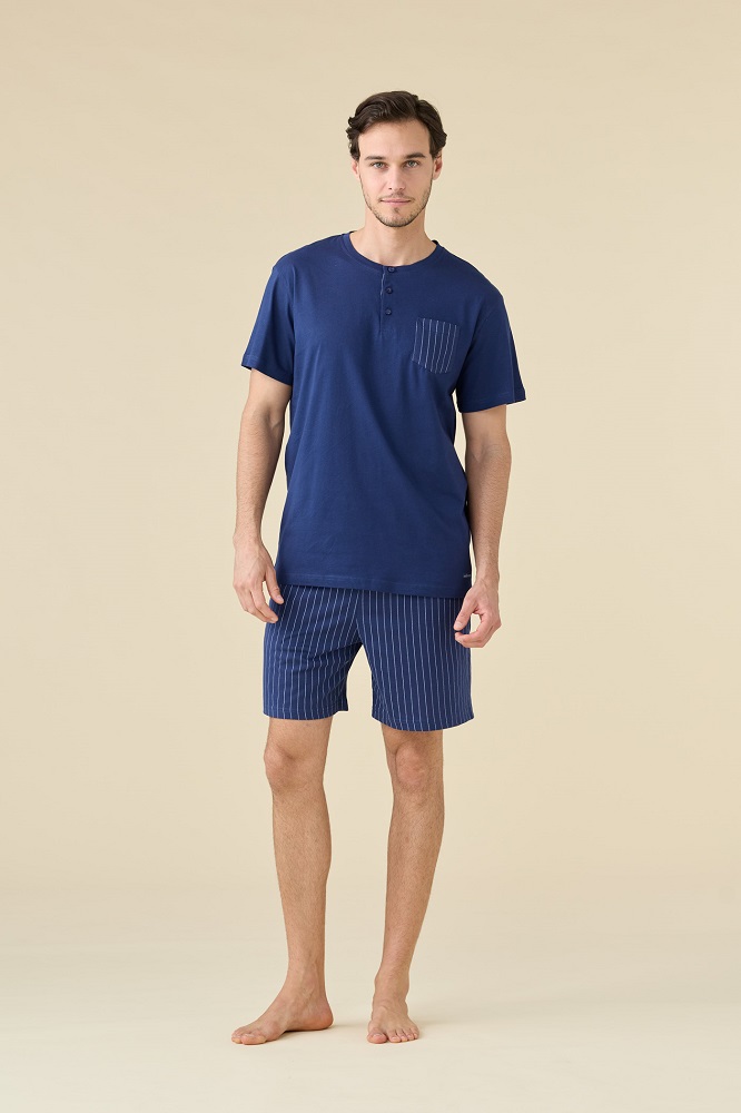 Noidìnotte FC3268  Pigiama uomoSerafino M/M P/C cotone