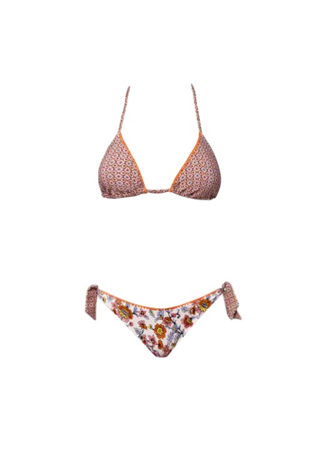 Verdissima Bikini Triangolo con coppe imbottite estraibili TA20B +Brasiliana annodata TA42