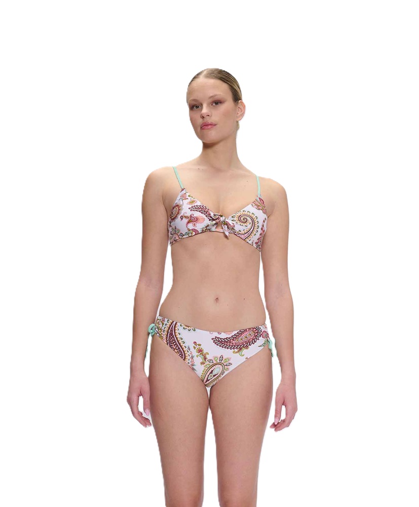 Marina Abagnale MA26E 34202 Bikini con Accessorio al centroseno e Slip con Coulisse modello Thuya