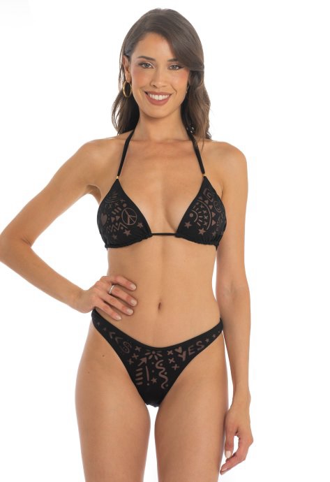 Pin Up Stars PG131F Bikini TriangoloDouble face Graffiti Oro