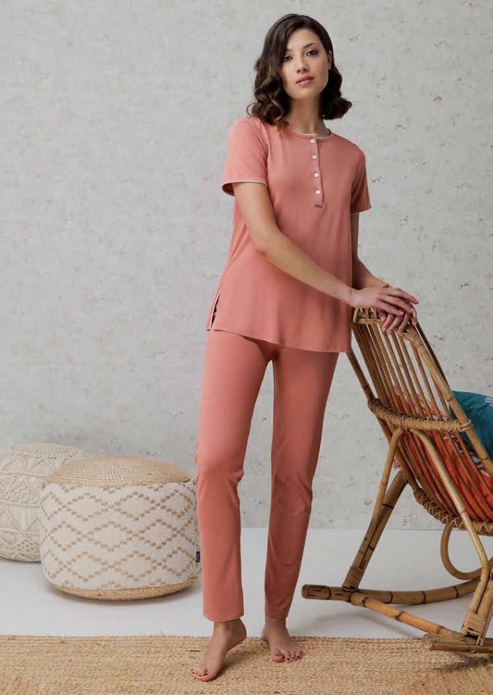 Amadine D3090  Pigiama donnaserafino in viscosa m/m  p/l