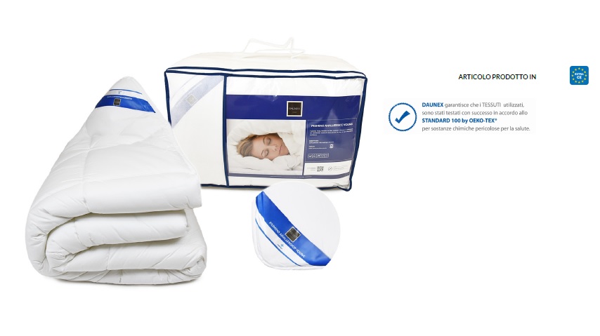 DAUNEX PIUMINI ANALLERGICI YOUNG WARM