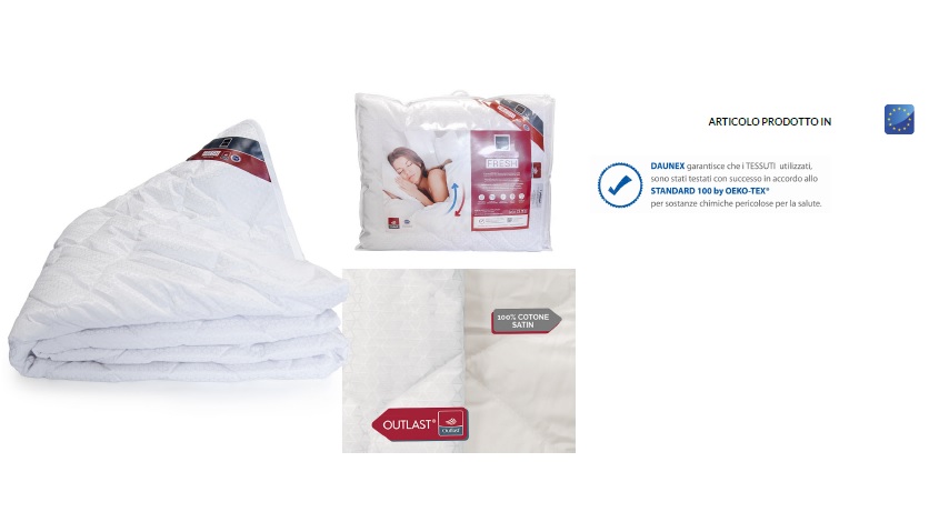 DAUNEX PIUMINI ANALLERGICI FRESH LIGHT C/OUTLAST