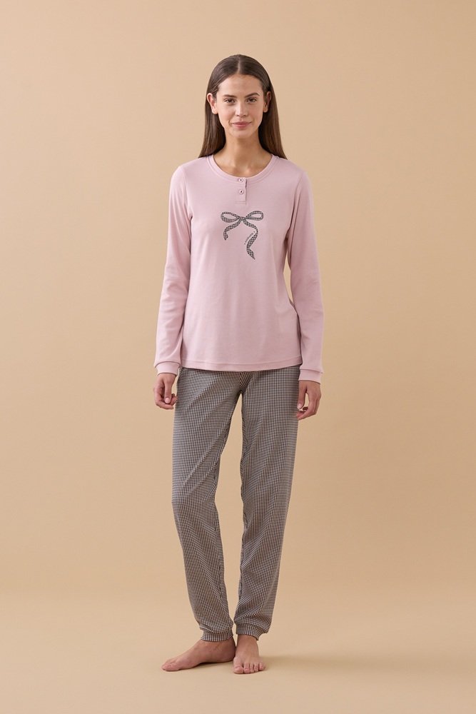 Noidìnotte FA9731 Pigiama donna in caldo cotone