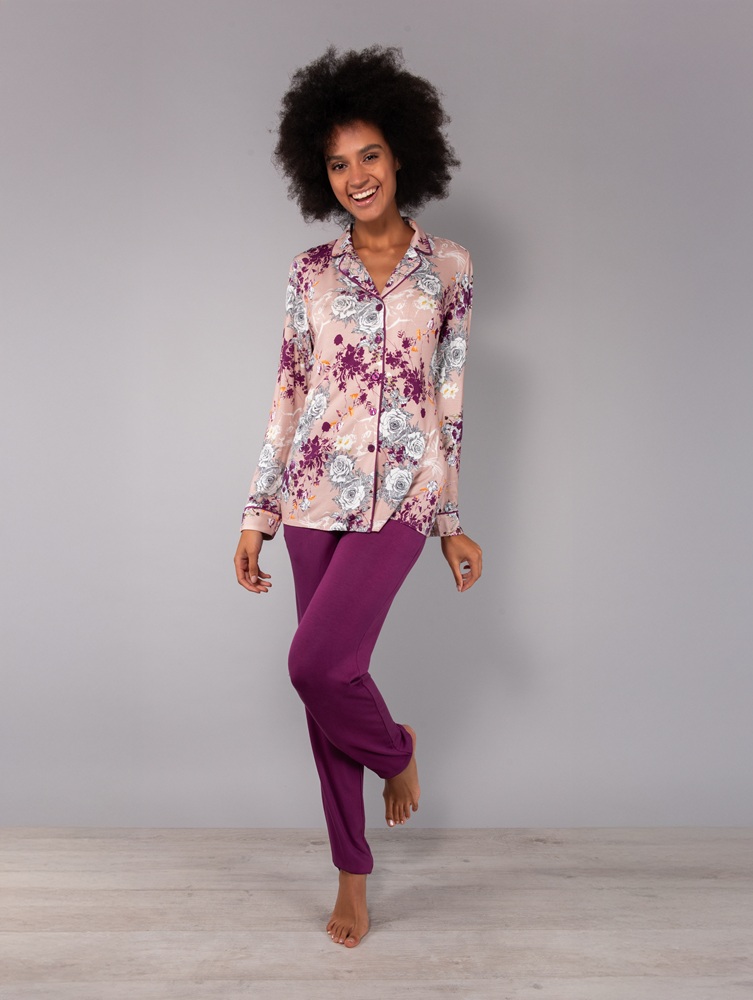 Verdissima QG13 Pigiama aperto, pantalone con tasche