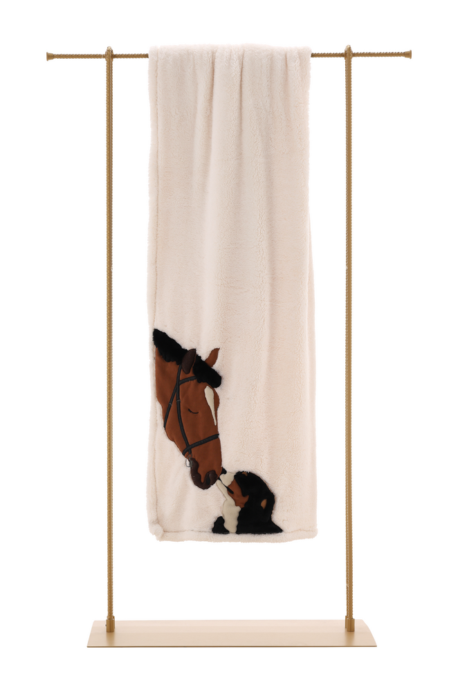 Maryplaid 6M36105 Plaid Amiciin Bussy con ricamo e applicazionicm. 150 x 180